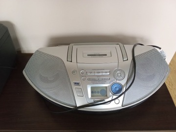 Odtwarzacz CD i kaset + radio Panasonic