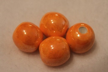 Ceramiczna kula pomarańczowa 20 mm porcelana