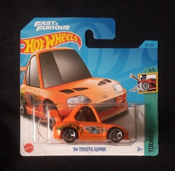 Hot Wheels - 94 TOYOTA SUPRA FAST FURIOUS- 212/250