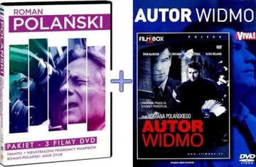 ROMAN POLAŃSKI PAKIET 3DVD-BOX+AUTOR WIDMO DVD-ECO