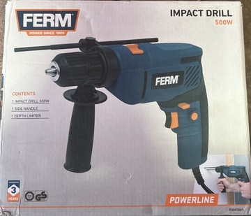 Wiertarka FERM IMPACT drill 500w