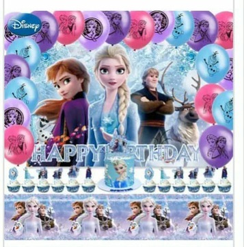 Zestaw urodzinowy Kraina lodu Elsa dla 10 osób