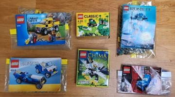 6 zestawów Lego: 4200,6913,10708,70124,70786,9479