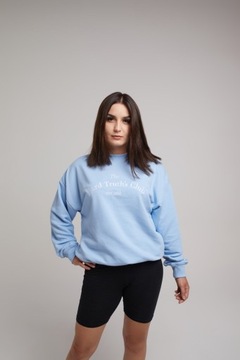 BŁĘKITNA BLUZA BEZ KAPTURA, XL