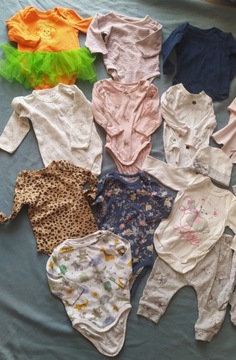 Ubrania niemowlęce body H&M, Lindex, George r62