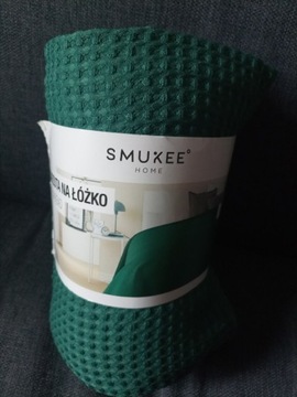 Zielona lekka narzuta kapa Smukee 220/200cm 