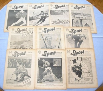 ILLU Sport 1947-48 10 starych magazynów sportowych