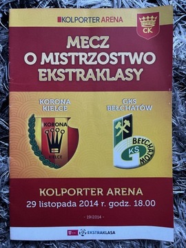 Program meczowy Korona Kielce - GKS Bełchatów