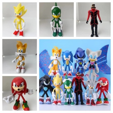 Zestaw 10 Figurek Sonic 14 cm + GRATIS!