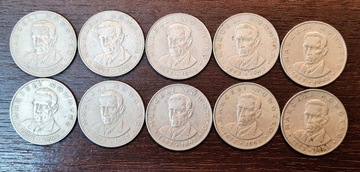 6 monet 20 zł Marceli Nowotko 1976 r ze znakiem