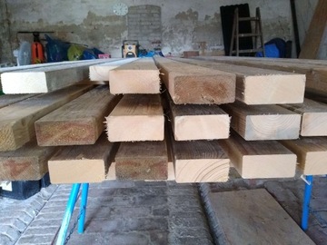 Kantówki heblowane drewniane 245x7 cm