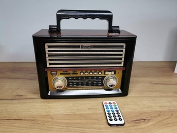 Radio Kemai Retro Bluetooth Głośnik Dark