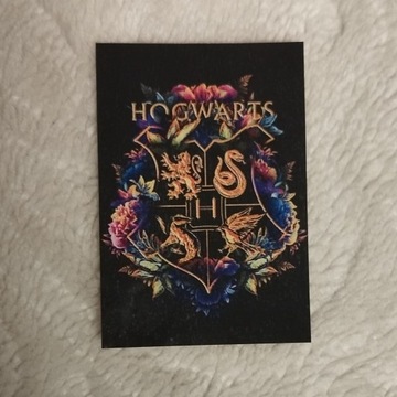 5x7cm Hogwarts Logo floral naklejka Harry Potter