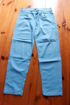 Elastyczne spodnie damskie Błękitne r.36