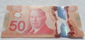 Kanada II $50 dollars dolarów 2012 Premier W. King