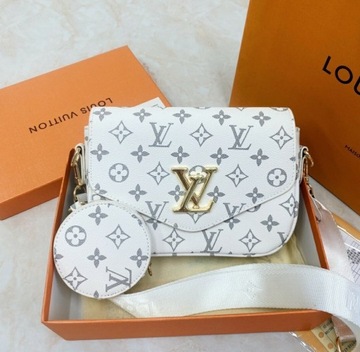 Torebka Louis Vuitton biala pudelko prezent 