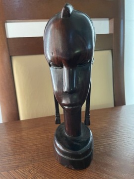 Vintage Afrykańska Figurka z drewna