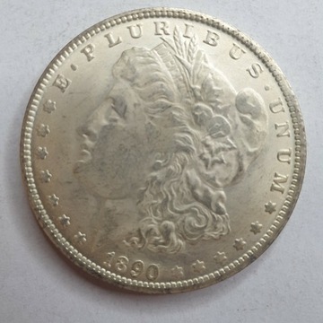 USA 1 dolar 1890 kopia posrebrzana 