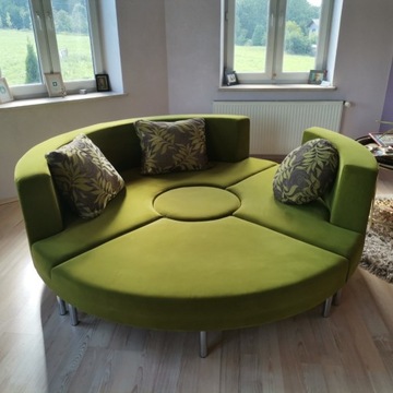 Sofa wielofunkcyjna zielona 