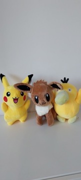 Pikachu Eevee Psyduck pluszowe pokemony