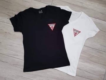 Koszulka damska  T-shirt  L biała Guess