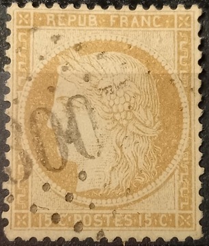 Znaczek pocztowy Francja-Ceres z 1872/1875