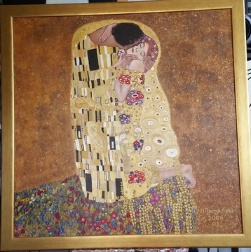 Obraz wg Gustava Klimta "Pocałunek"