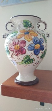 Włoski wazon, dzban sygnowany ceramiczny