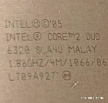 INTEL CORE 2 DUO E6320 1.86GHz SLA4U LGA775-tanio