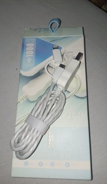 Kabel 2 w jednym micro USB i do iPhone 