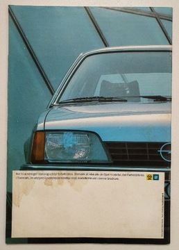 Opel Rekord 1986 r. - folder, prospekt, broszura