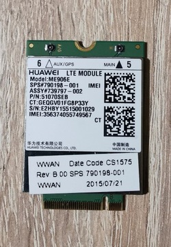 Modem LTE 4G z GPS Huawei ME906E - do HP