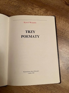 WOjtyła K., Trzy poematy, Lublin 1983