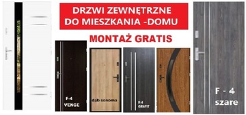 Drzwi stalowe zewnętrzne marki SETTO z montażem