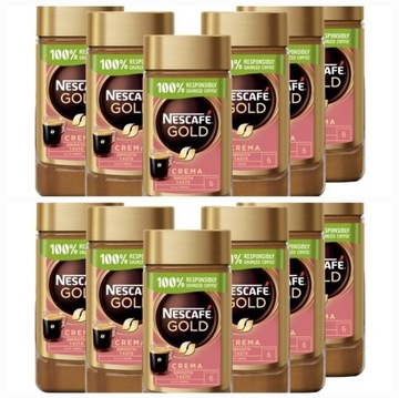 12  x 200 gNescafé Gold Crema Kawa rozpuszczalna