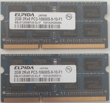 Pamięć RAM Elpida 2GB PC3-10600 DDR3