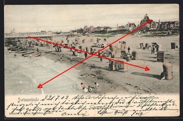 ŚWINOUJŚCIE Swinemunde plaża 1902