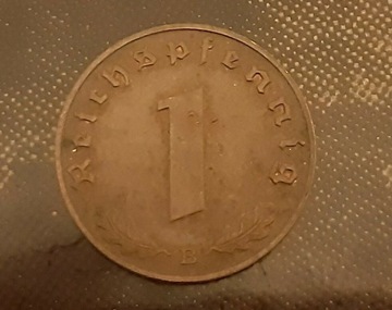 Moneta 1 reichsphenning B z roku 1939