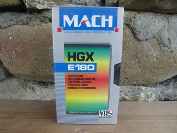 Kaseta VHS MACH_ HGX E 180_Nowa