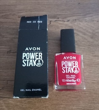 Avon Power Stay żelowy lakier paznokci Red is red