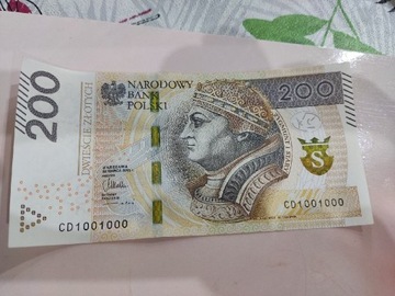 Banknot 200 PLN CD1001000