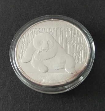 Chińska Panda 1oz srebro 2015 patyna