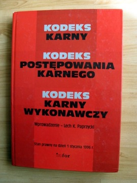 Kodeks karny postępowania wykonawczy Paprzycki 96