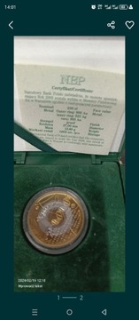 Moneta złota 200zl
