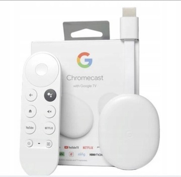 Google Chromecast 4 HD TV z HDR z pilotem