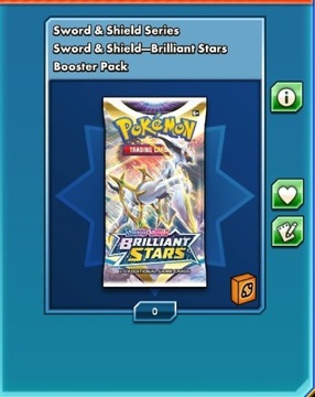 Pokemon TCG online booster Brilliant Stars