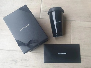 Mug Ysl Saint Laurent czarny made in france kubek