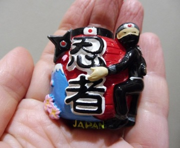 Magnes na lodówkę 3D Japonia ninja