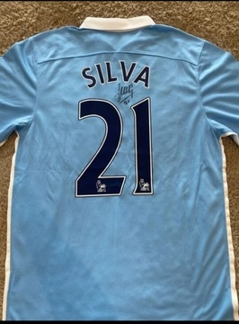David Silva koszulka z Autografem. Certyfikat 
