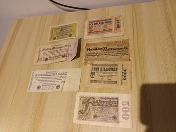 Reichsbanknote/marki /nodgeldy